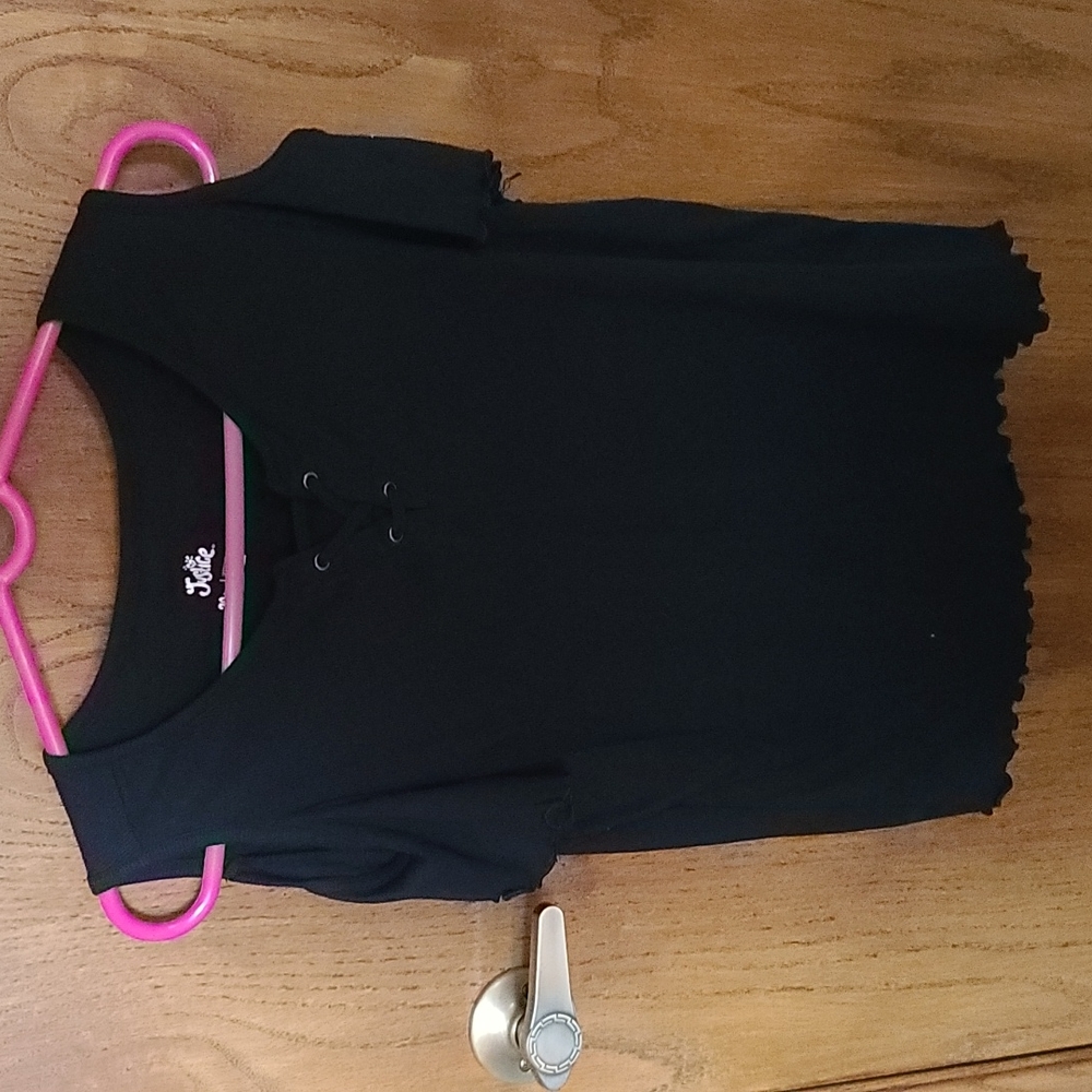 Justice for girls black top.